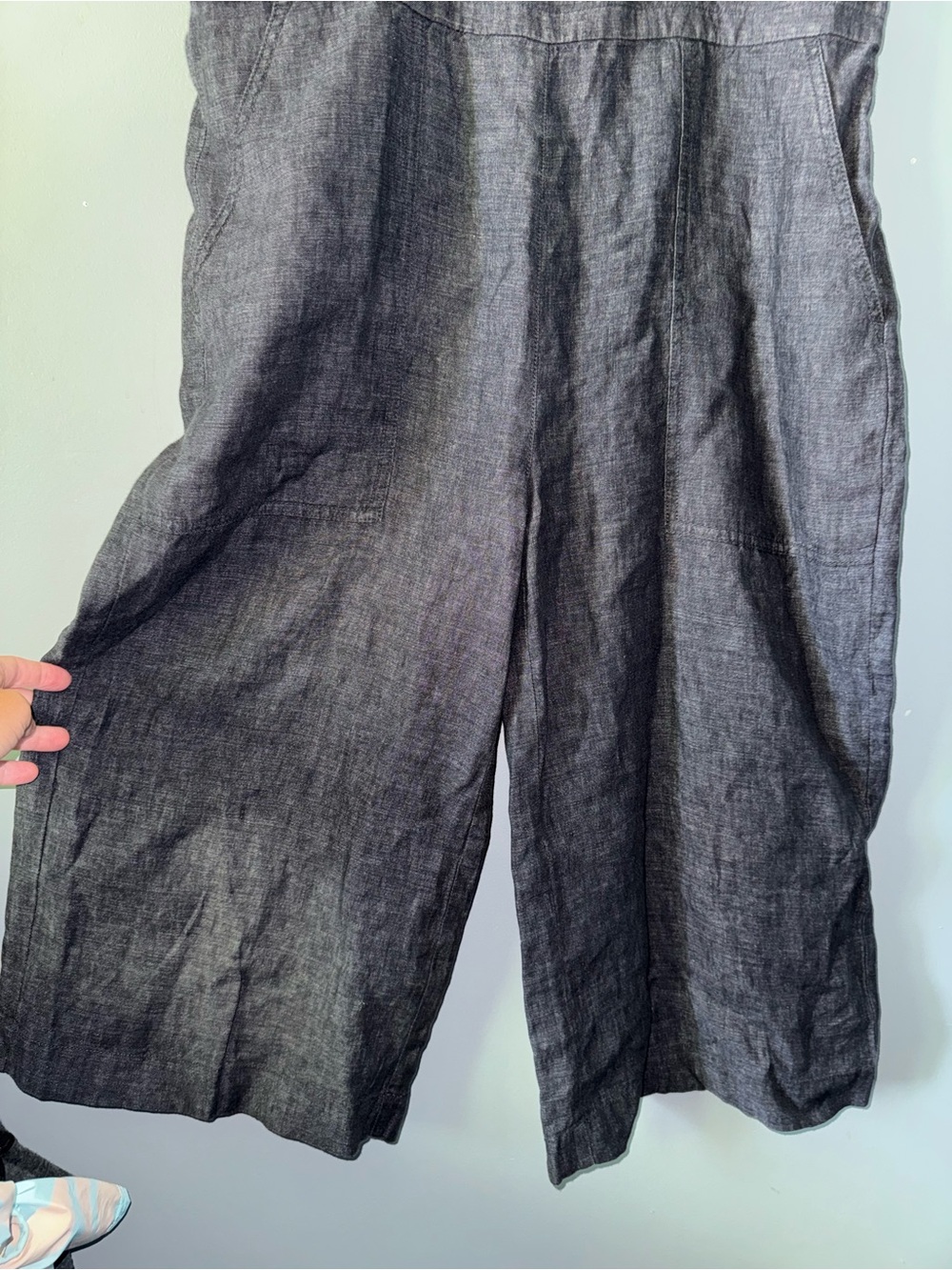 Eileen Fisher jumpsuit overall and organic linen - Picture 7 of 11